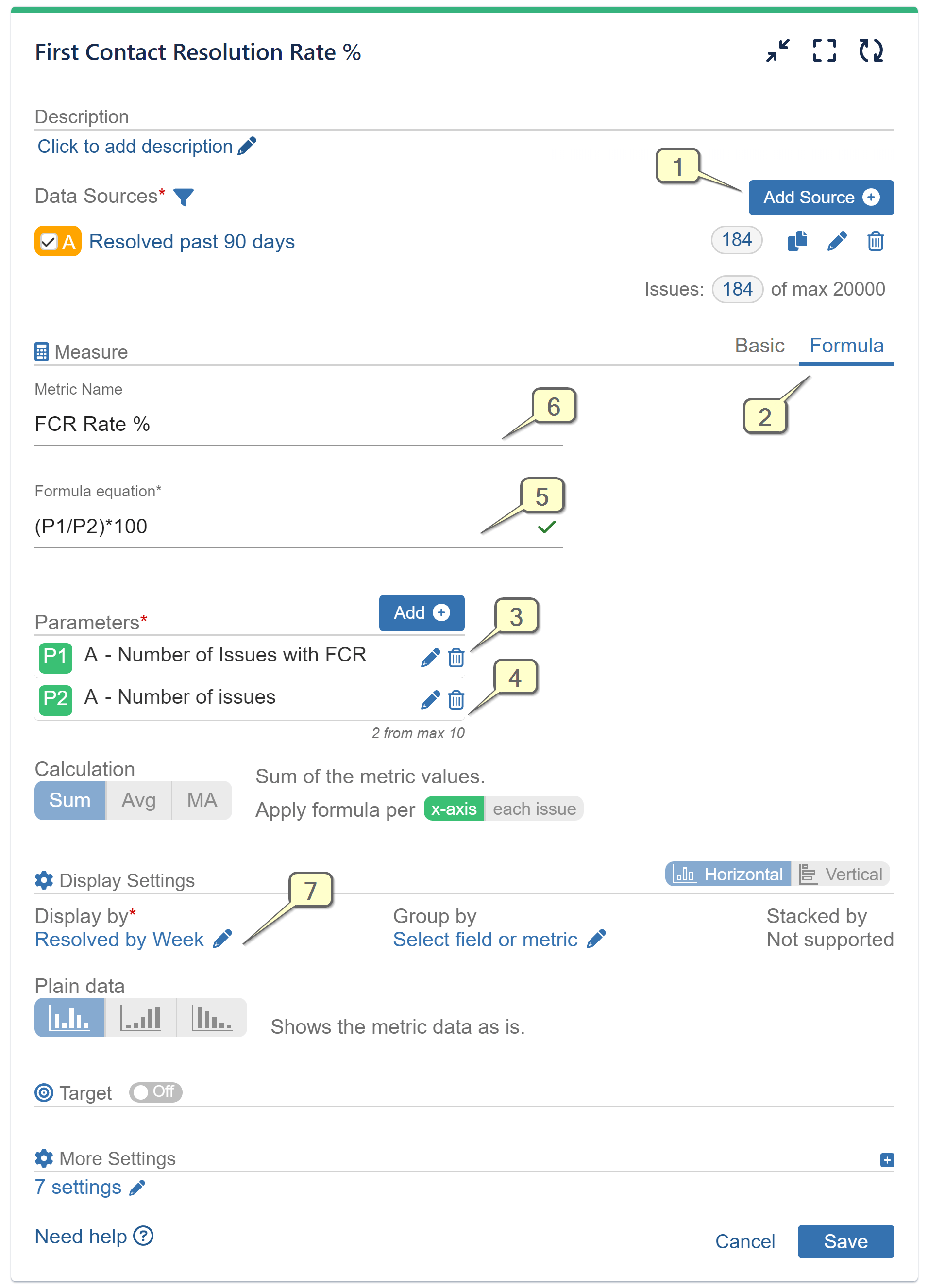 Configuration screen