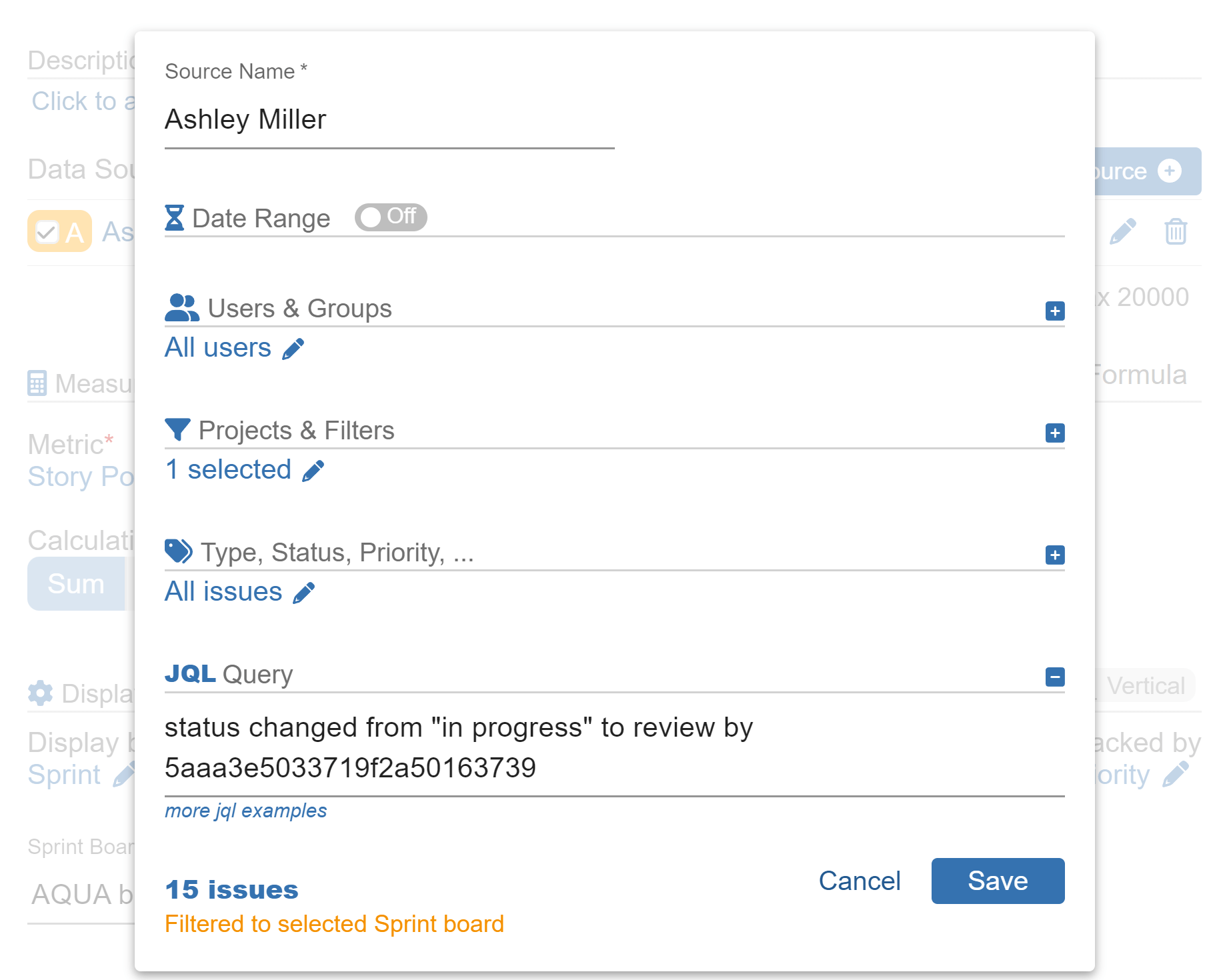 Data Source settings